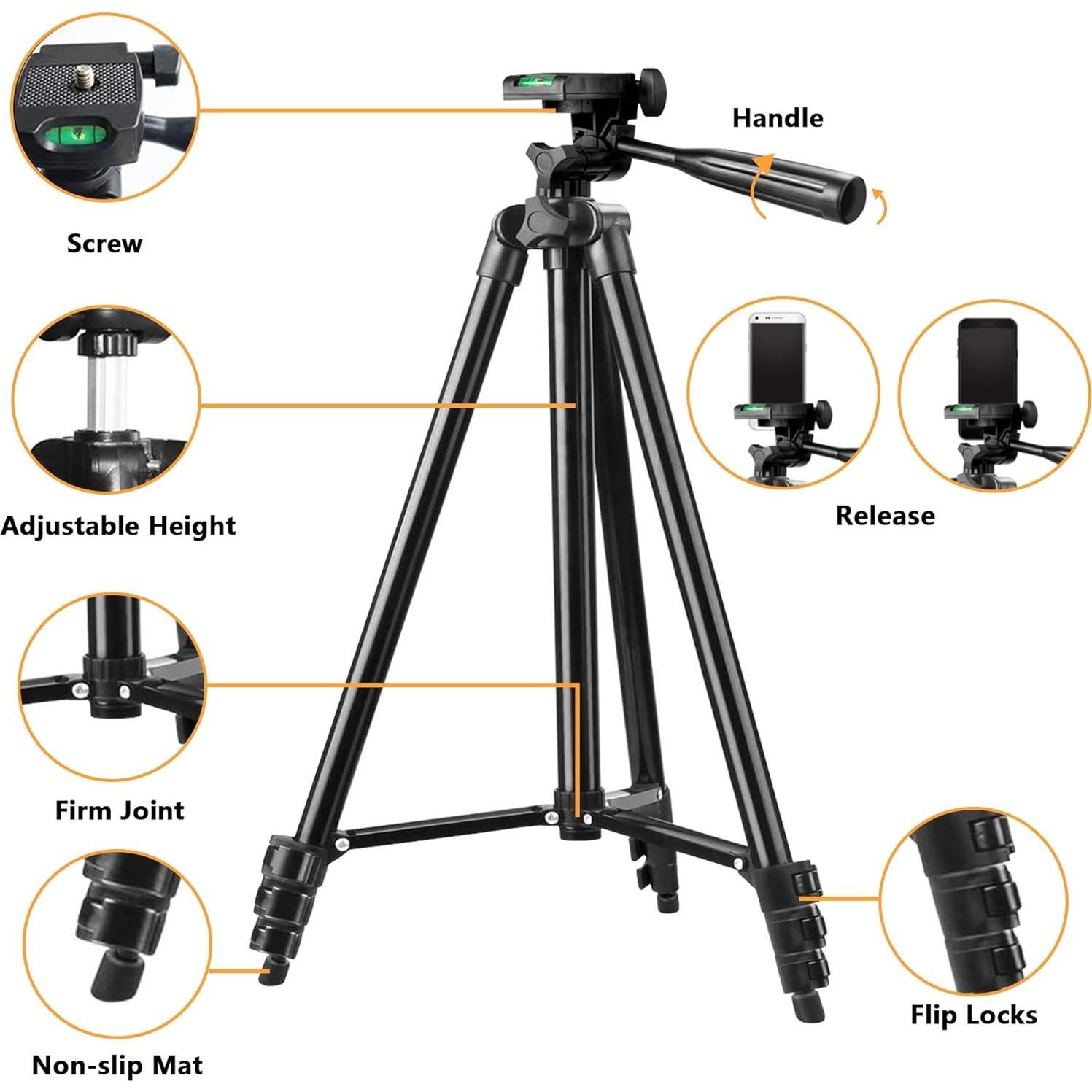 Trípode ajustable LINKCOOL para teléfono 42" - Negro