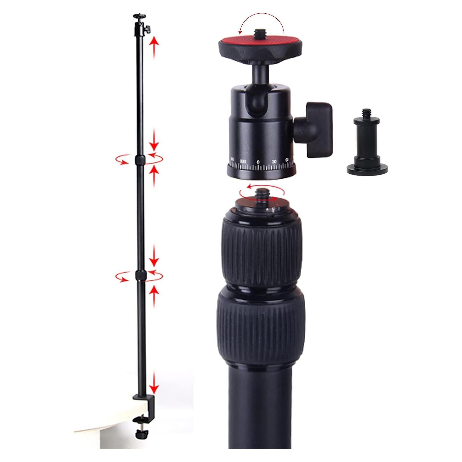 Soporte de cámara de escritorio Regetek ajustable 42-84 cm