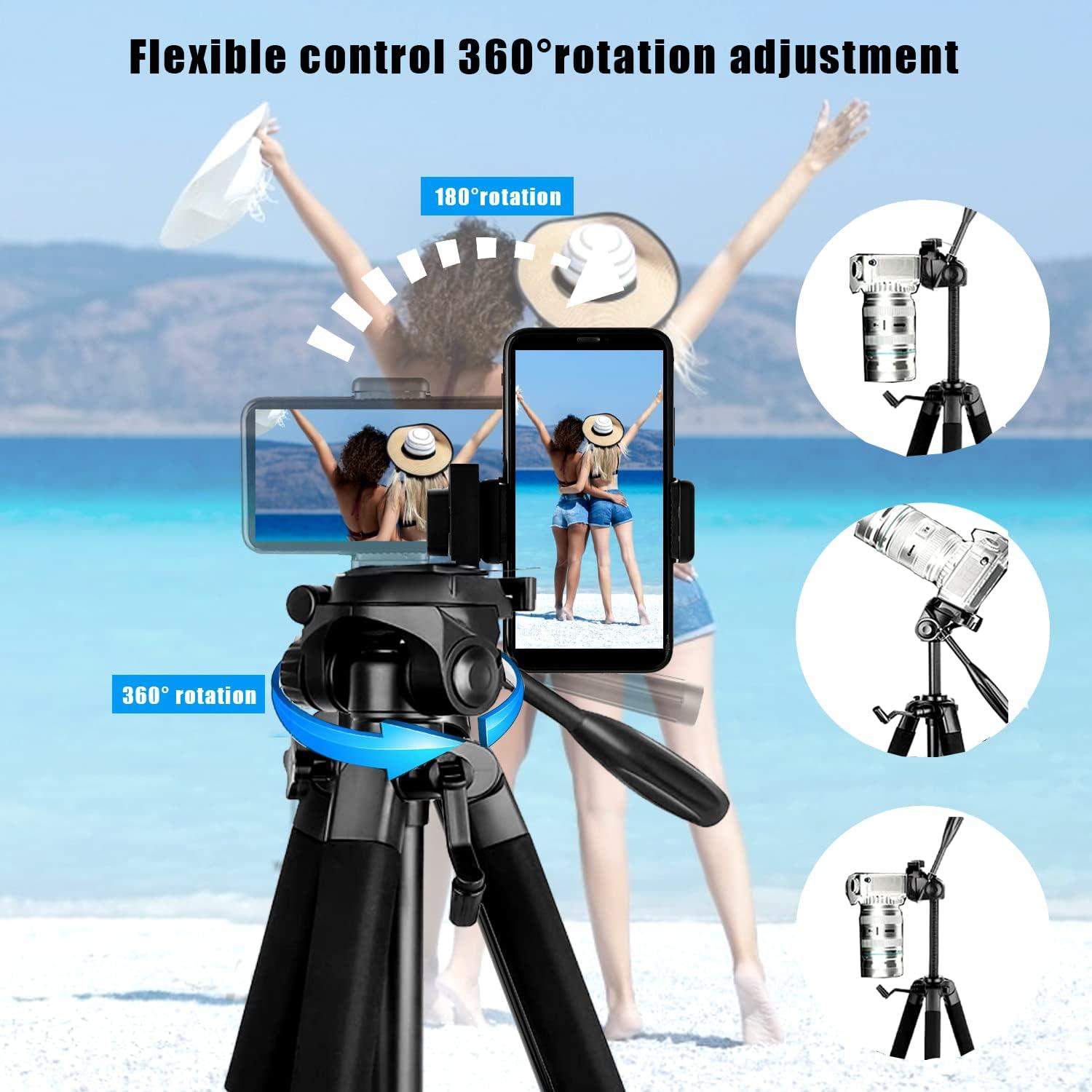 Trípode de Aluminio LJ 205.74 cm para Teléfono y Cámara