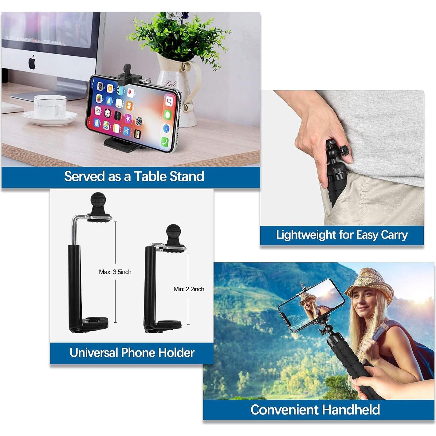 Trípode Flexible Pangshi para Teléfonos con Control Remoto