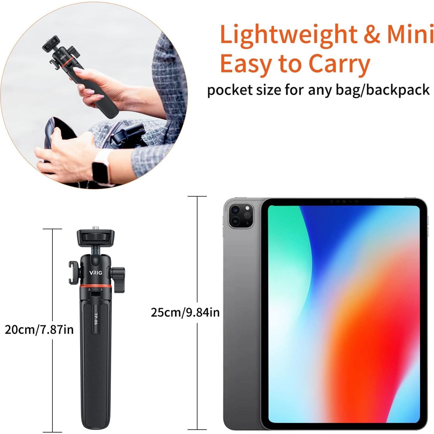 Soporte de Trípode para Selfie Camnoon 55cm Aluminio 1.5kg