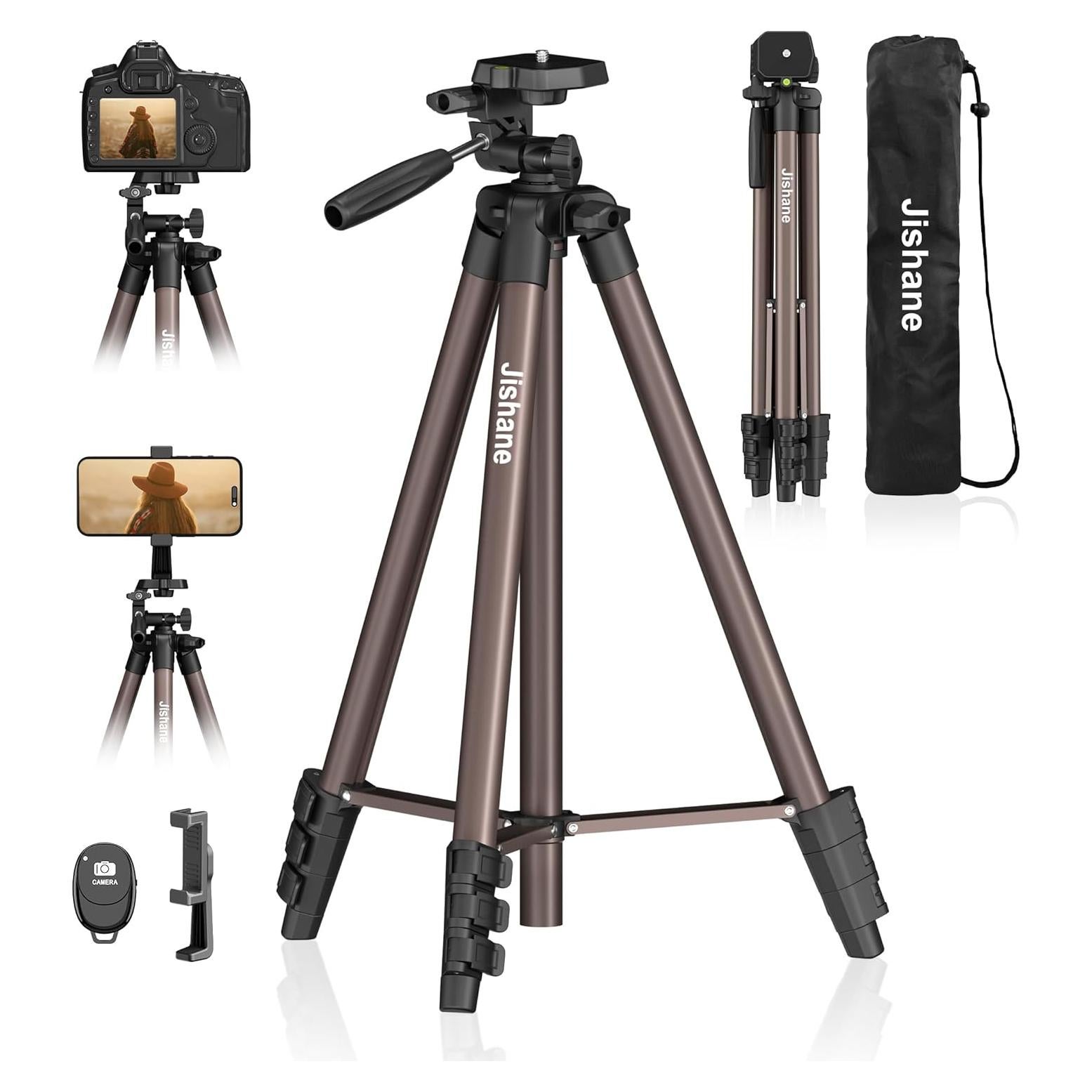 Trípode de Cámara JISHANE VT-831HYS Aluminio 180 cm 3 kg