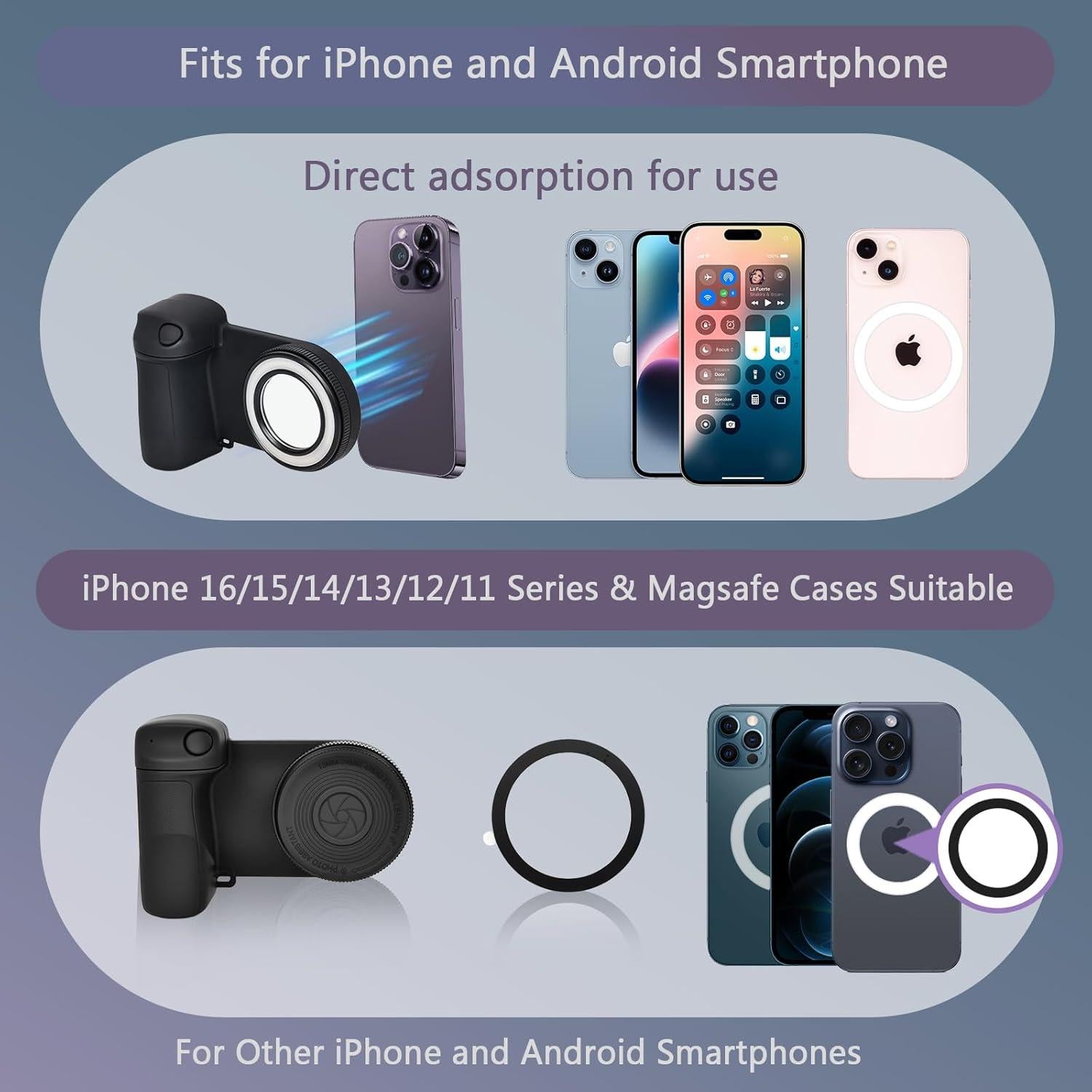 Soporte trípode para teléfono Redcomets ZP-B con luz y obturador