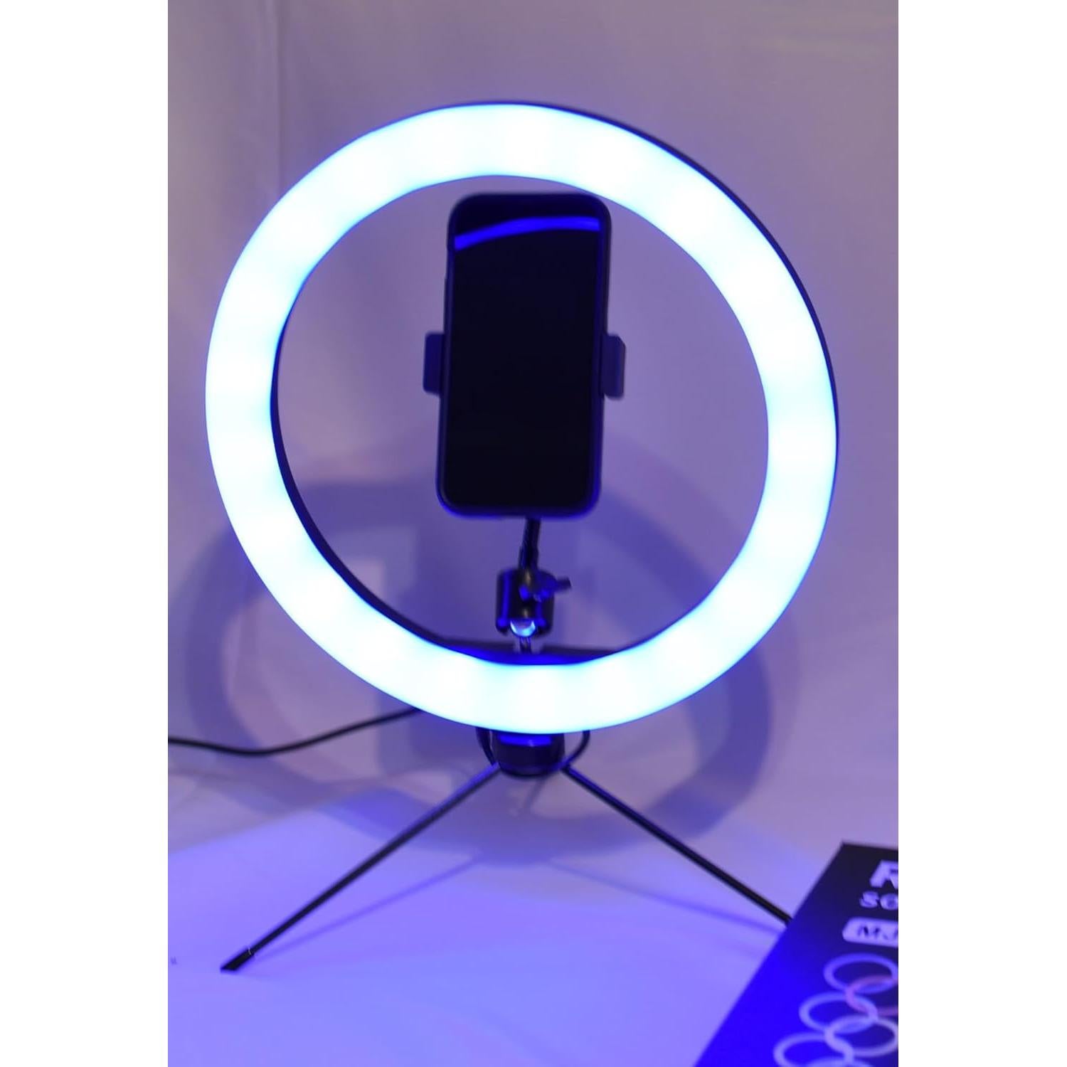 Anillo de Luz JAZ MJ30 LED RGB 30 cm para Selfies y Streaming