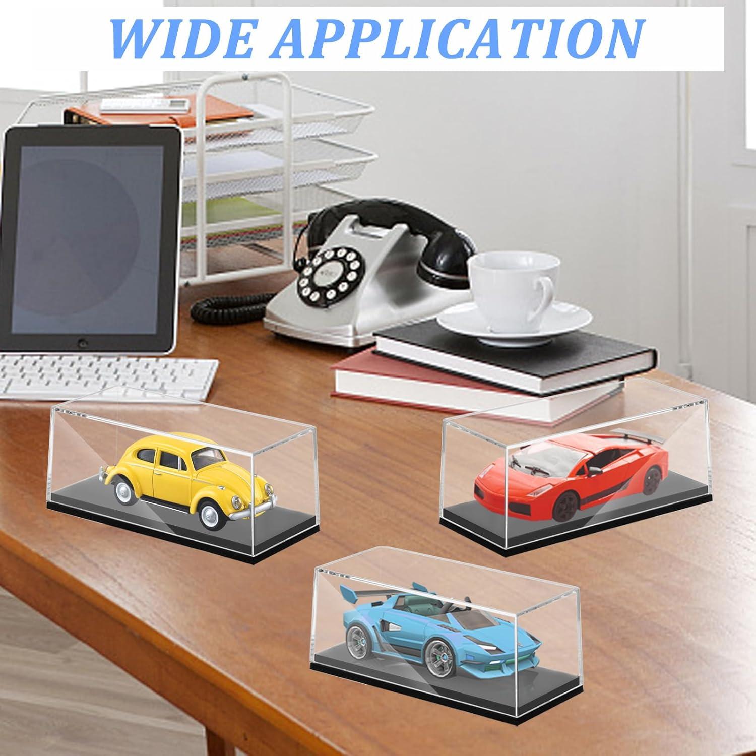 12 Cajas de Exhibición Acrílicas para Autos 1:64 Hlimior