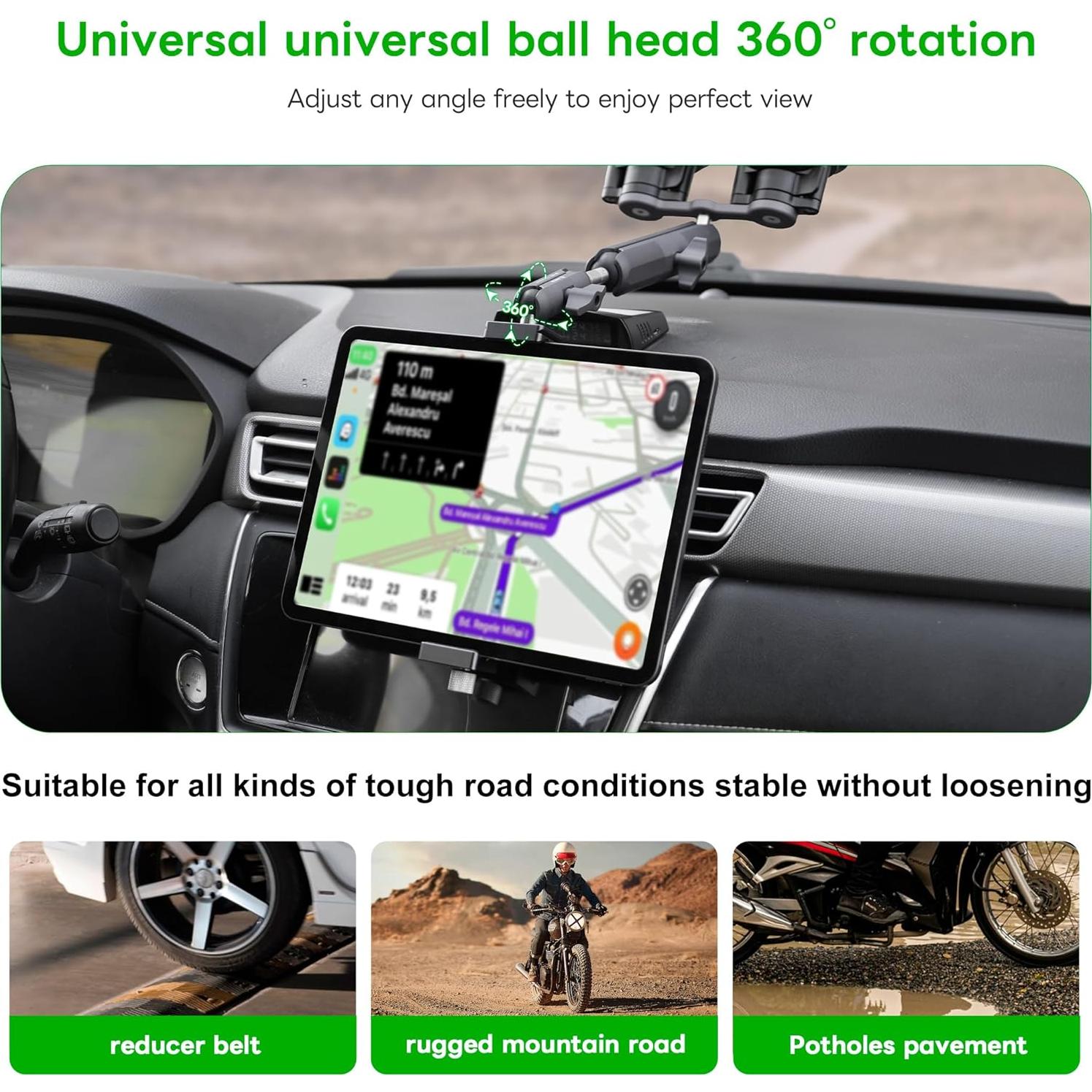 Soporte para iPad FANAUE con Montaje en Trípode 360°