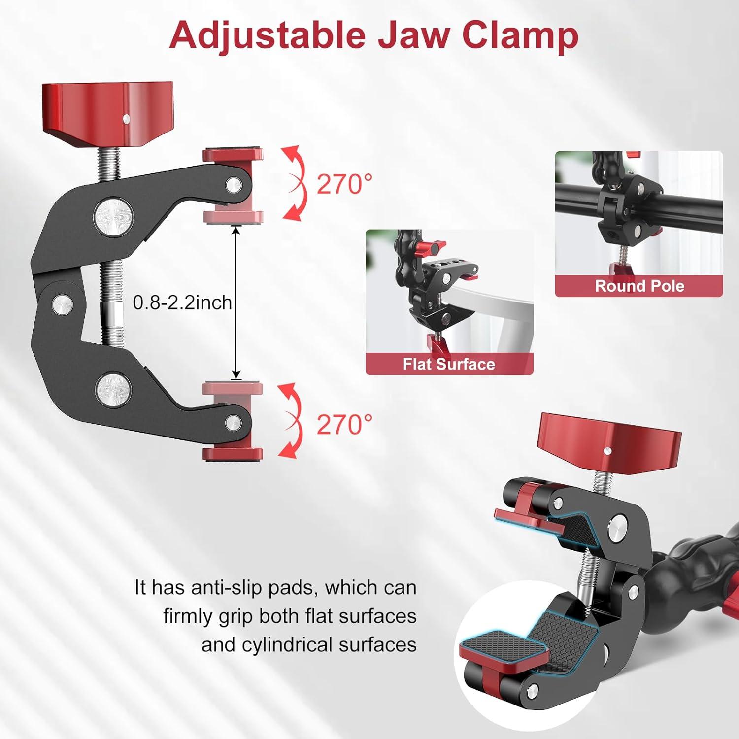 Abrazadera Super Clamp Mechrig con Brazo Mágico 360°