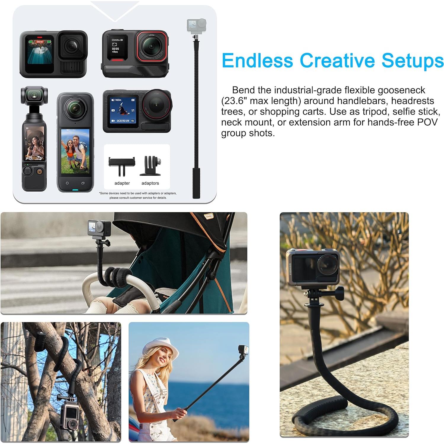 Soporte de Brazo Flexible Pellking para Cámaras y Smartphones