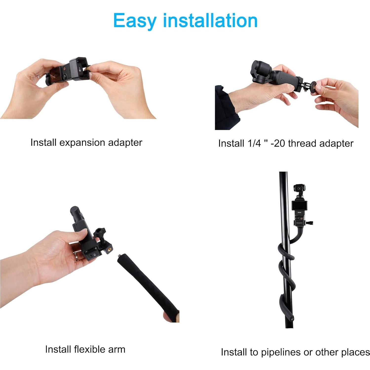 Soporte de Brazo Flexible Pellking para Cámaras y Smartphones