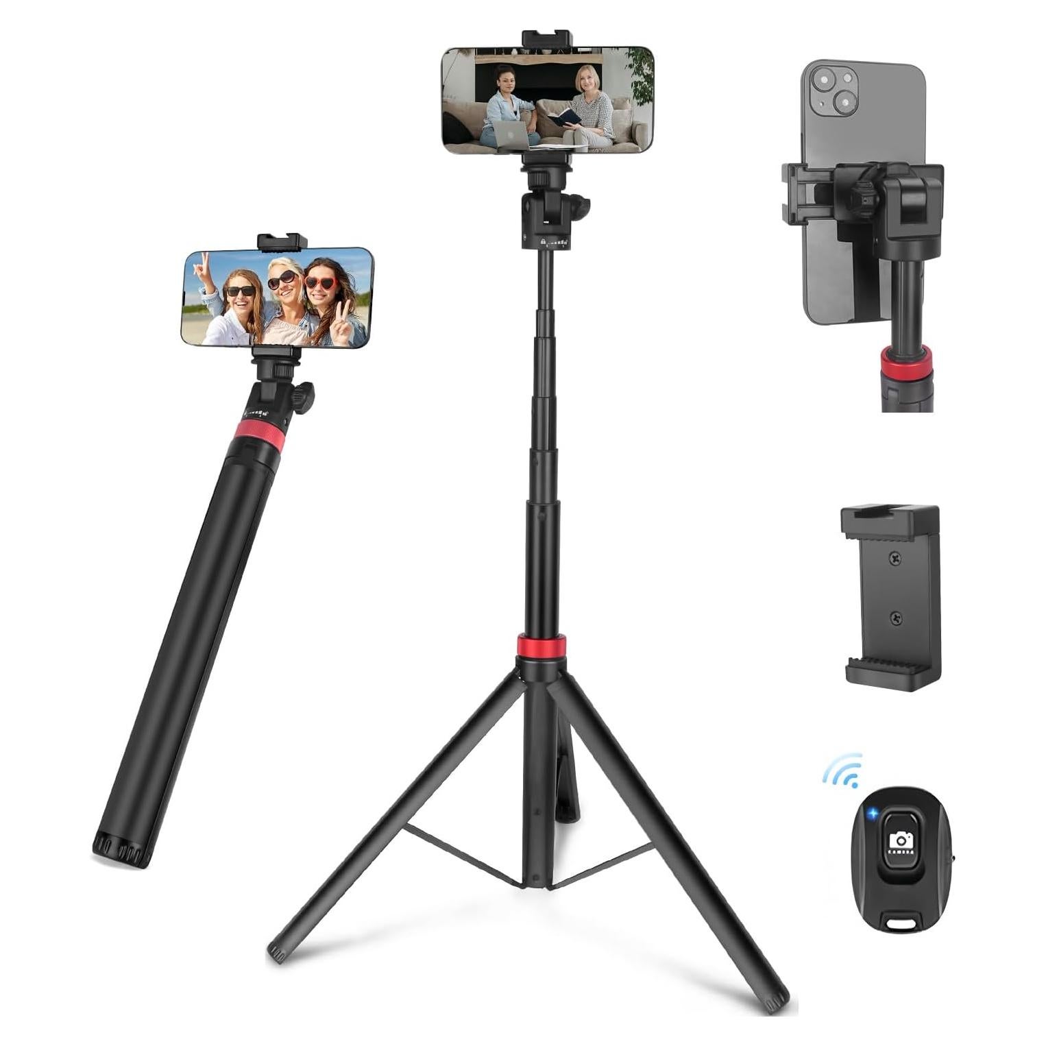 Trípode Extensible JEBUTU para Teléfono y Cámara, 0.72 kg