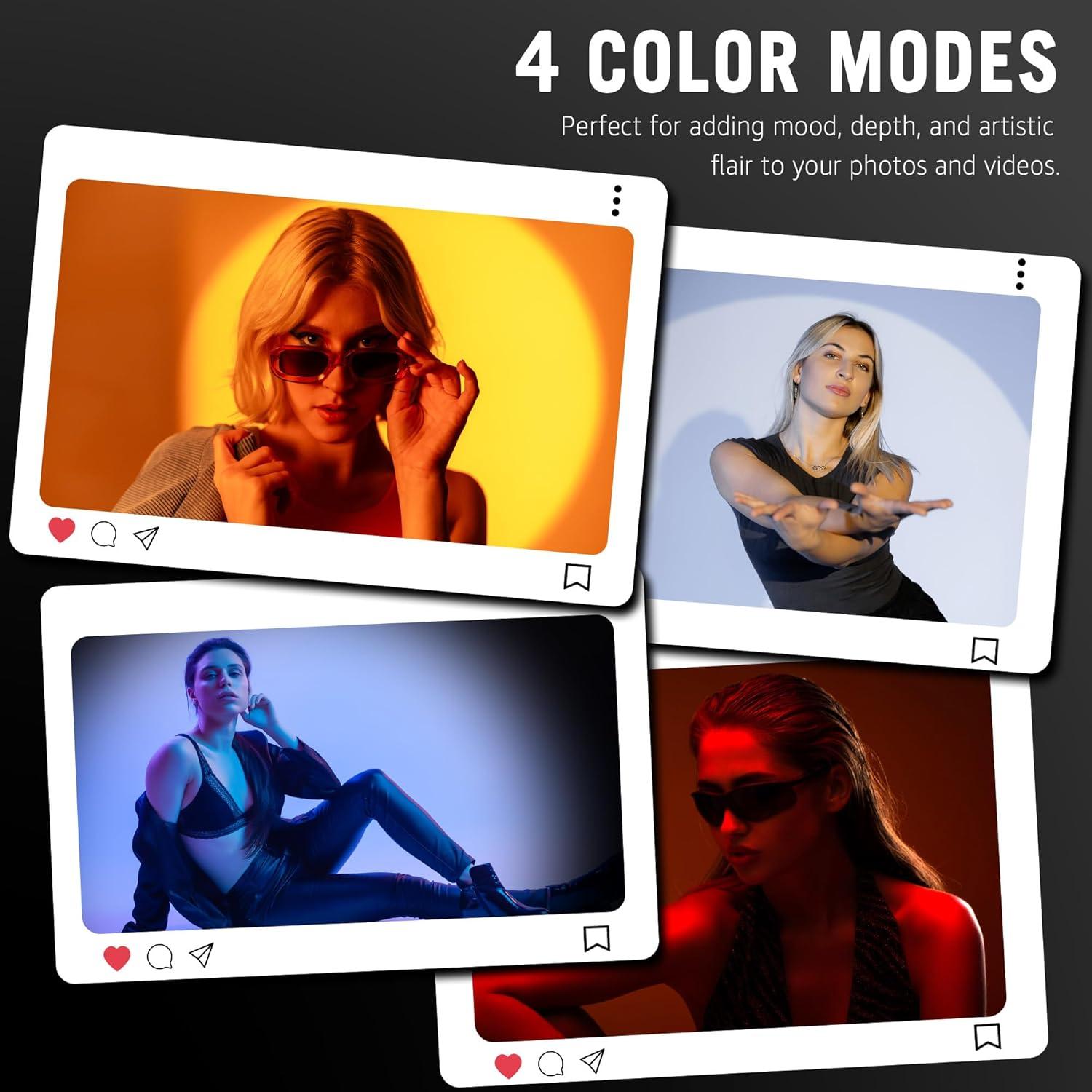 Foco Fotográfico Portátil RGB Arsoer ASR-SD 6000mAh USB-C