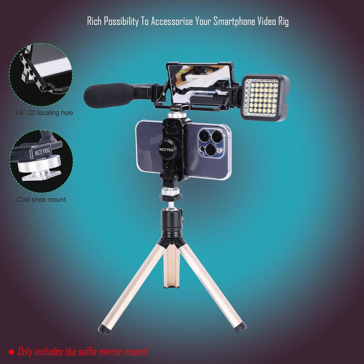 Espejo Selfie Niceyrig Vlog Plus para iPhone 6.1'' y 6.7''