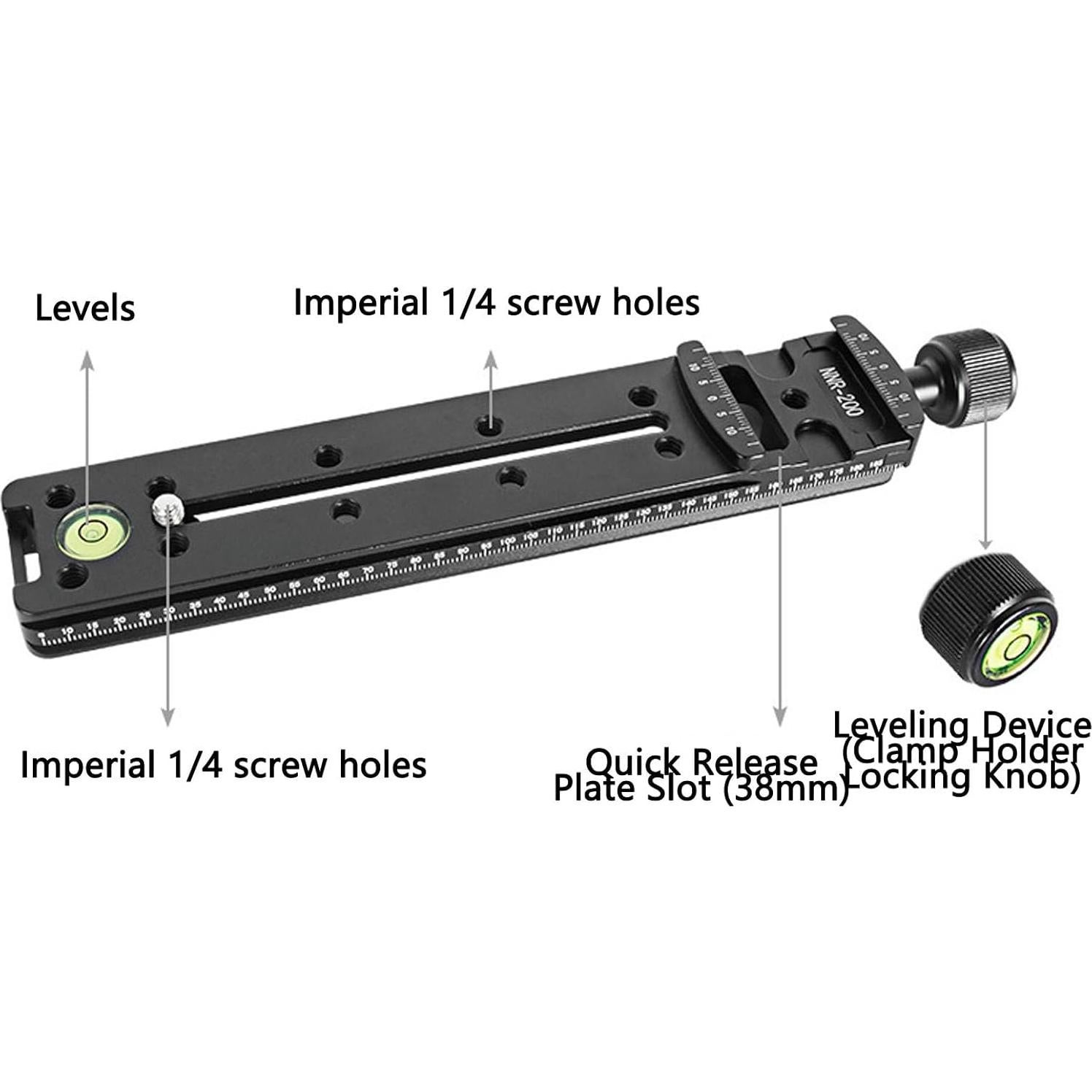 Abrazadera Deslizante Nodal Yunir 38mm Rápida para Trípode