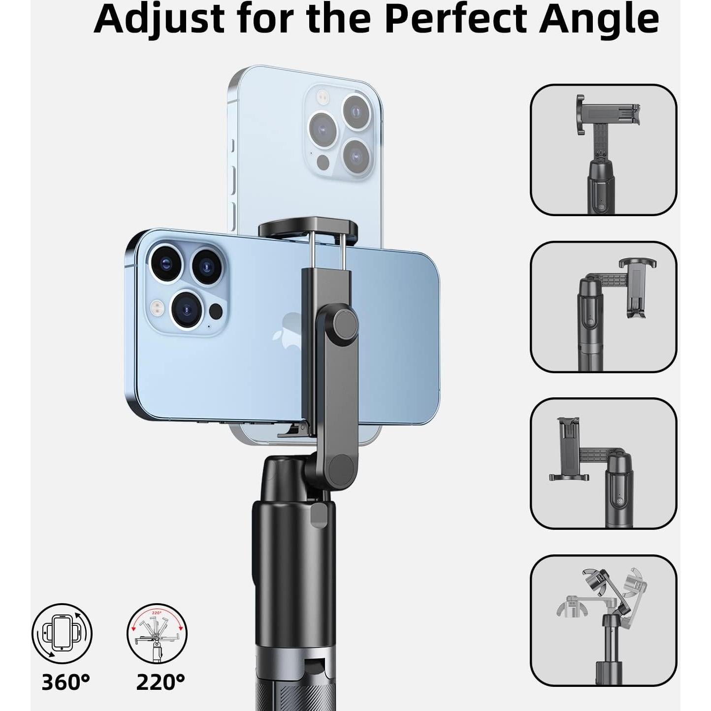 Trípode Selfie Vimitty para iPhone y Android, Control Remoto