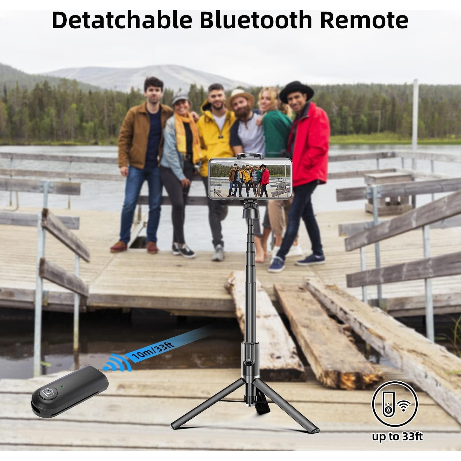 Trípode Selfie Vimitty para iPhone y Android, Control Remoto