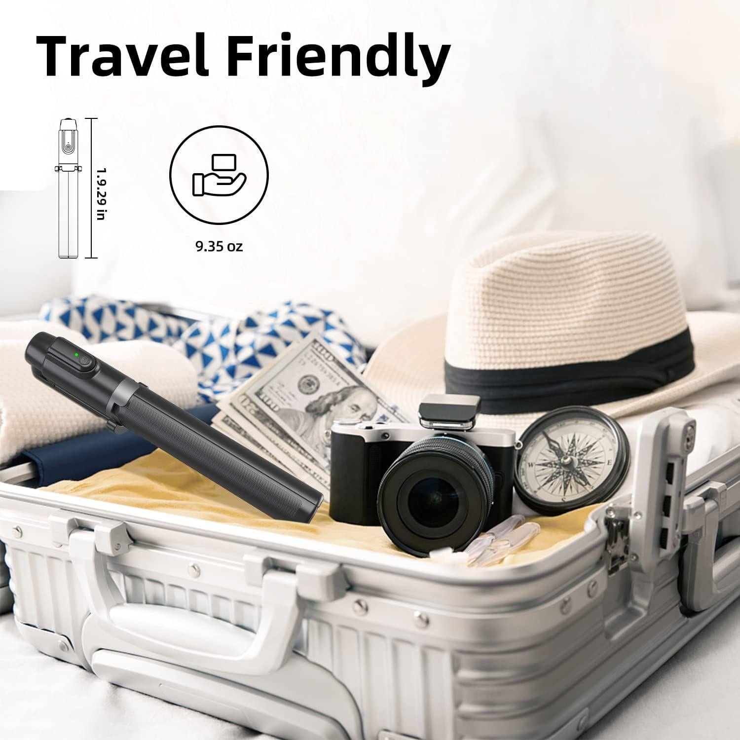 Trípode Selfie Vimitty para iPhone y Android, Control Remoto