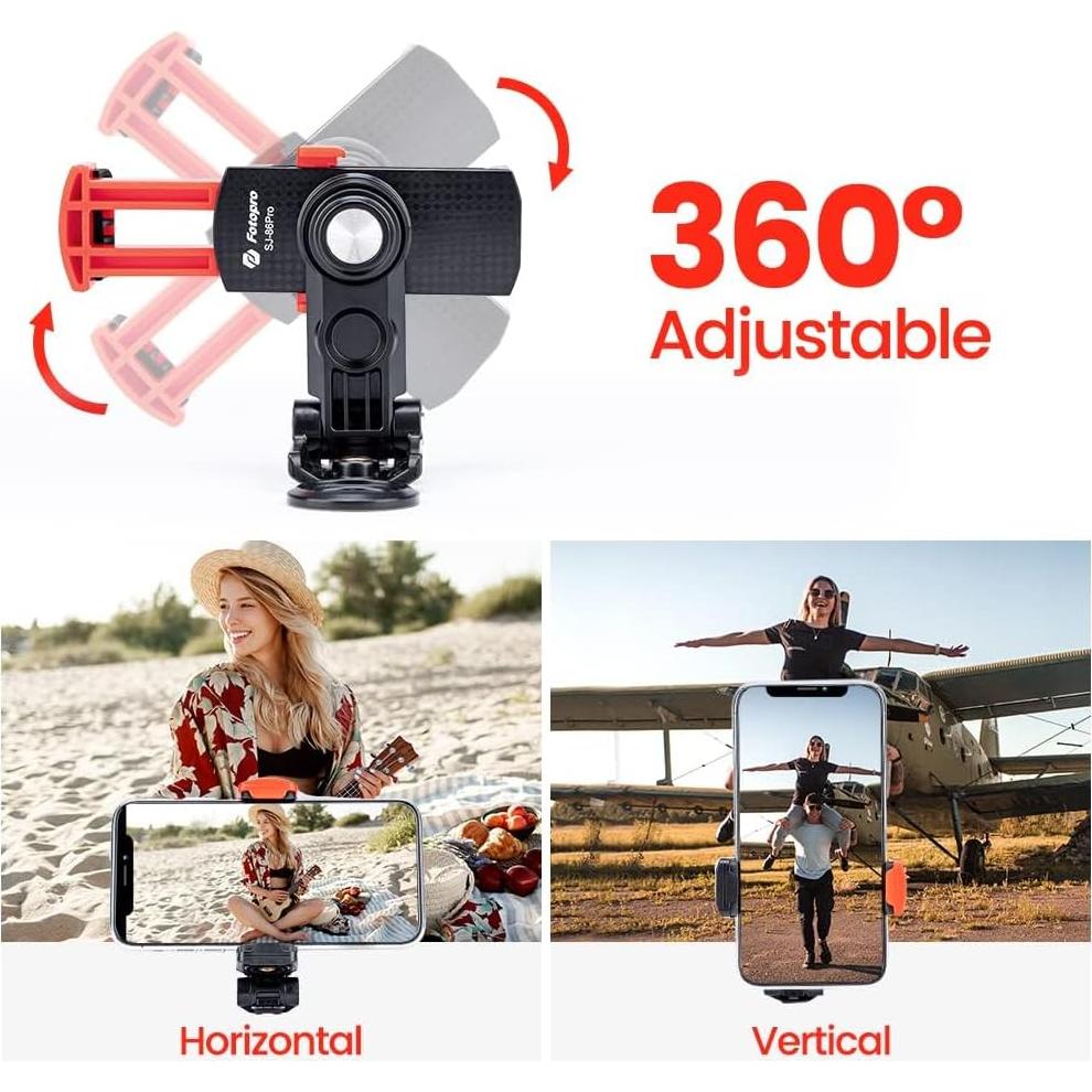 Soporte de trípode Fotopro SJ-86 Pro para smartphone ajustable