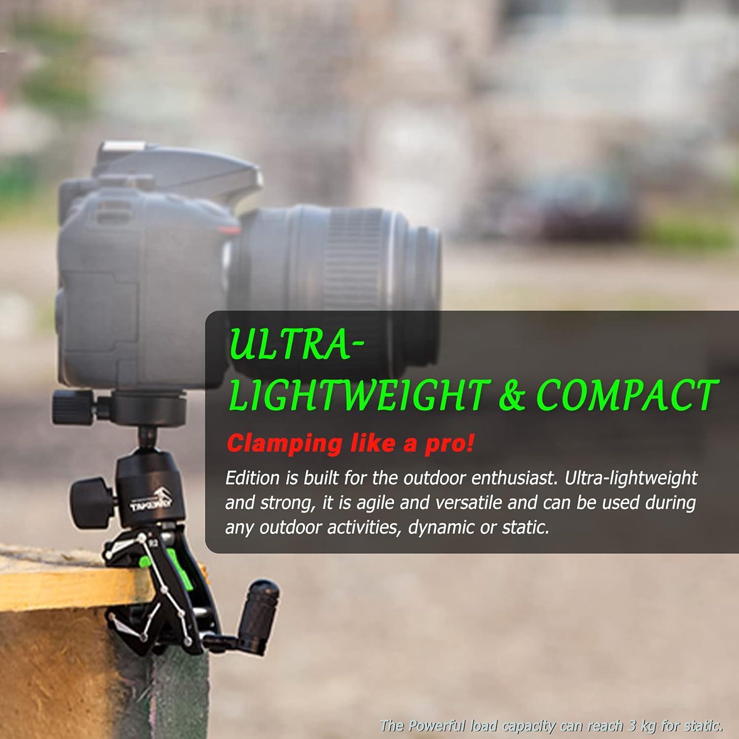 Soporte de cámara ajustable TAKEWAY R2 con cabezal de bola 360°