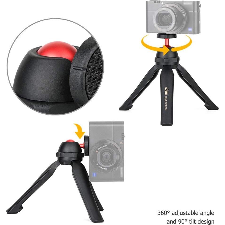 Mini Trípode KIWIFOTOS KTB-MT1 Rojo para Cámara Compacta