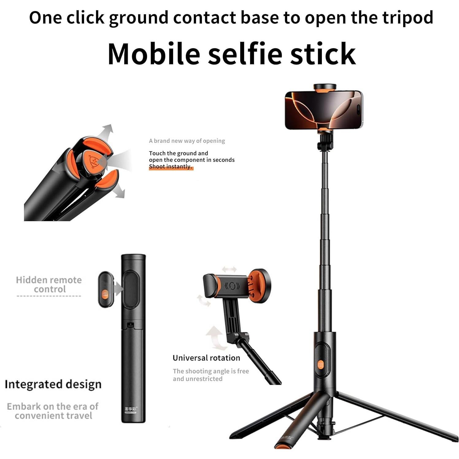 Trípode Automático para Teléfono Desiontal WS-22001-10 149.86 cm