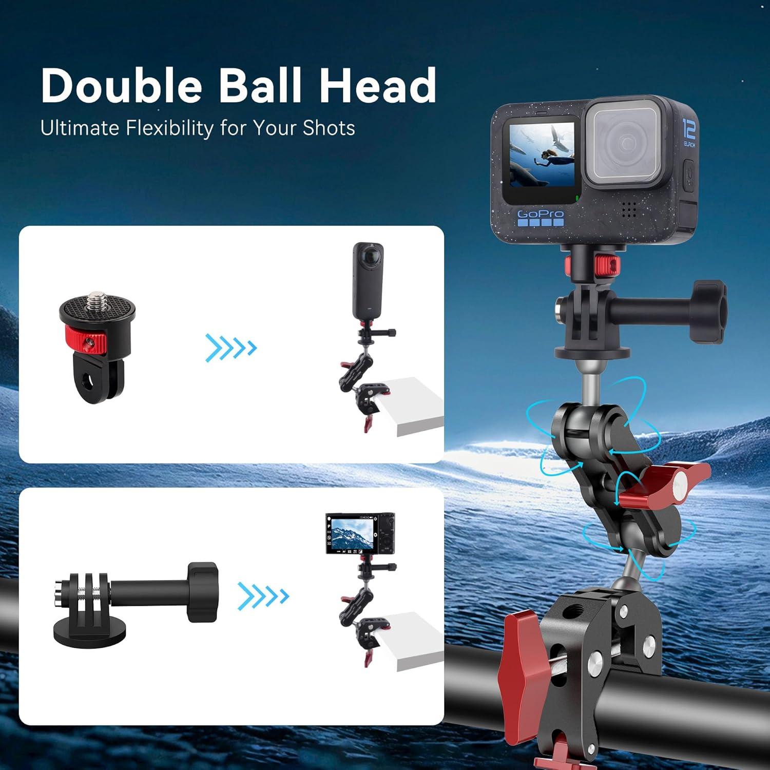 Soporte de Abrazadera para Cámara Mechrig con Adaptador 1/4"