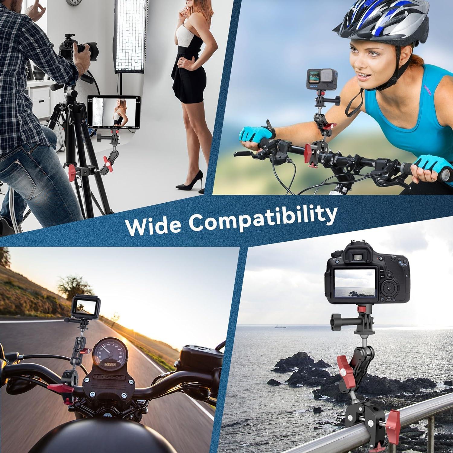 Soporte de Abrazadera para Cámara Mechrig con Adaptador 1/4"