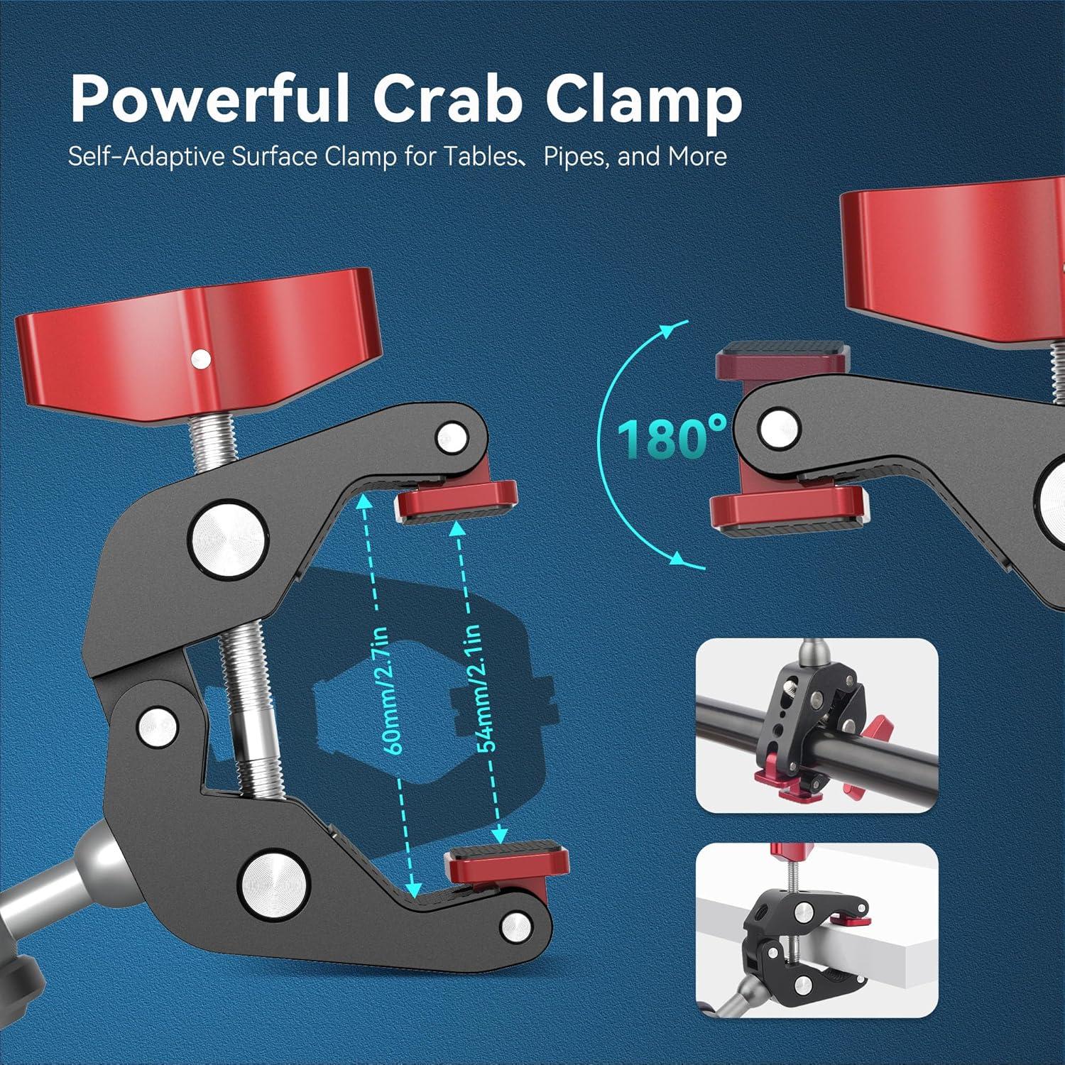 Soporte de Abrazadera para Cámara Mechrig con Adaptador 1/4"