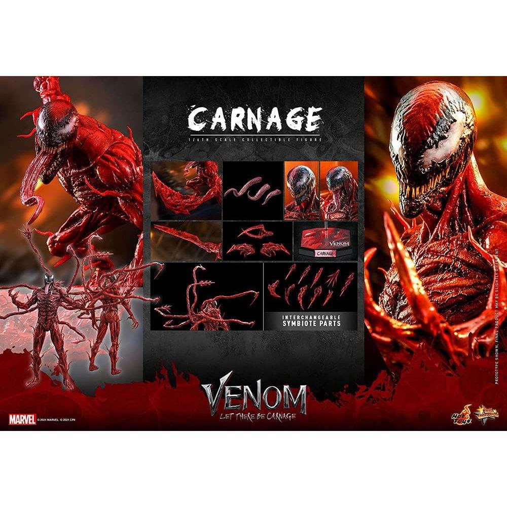 Figura Coleccionable Hot Toys 1:6 Carnage Venom 43cm