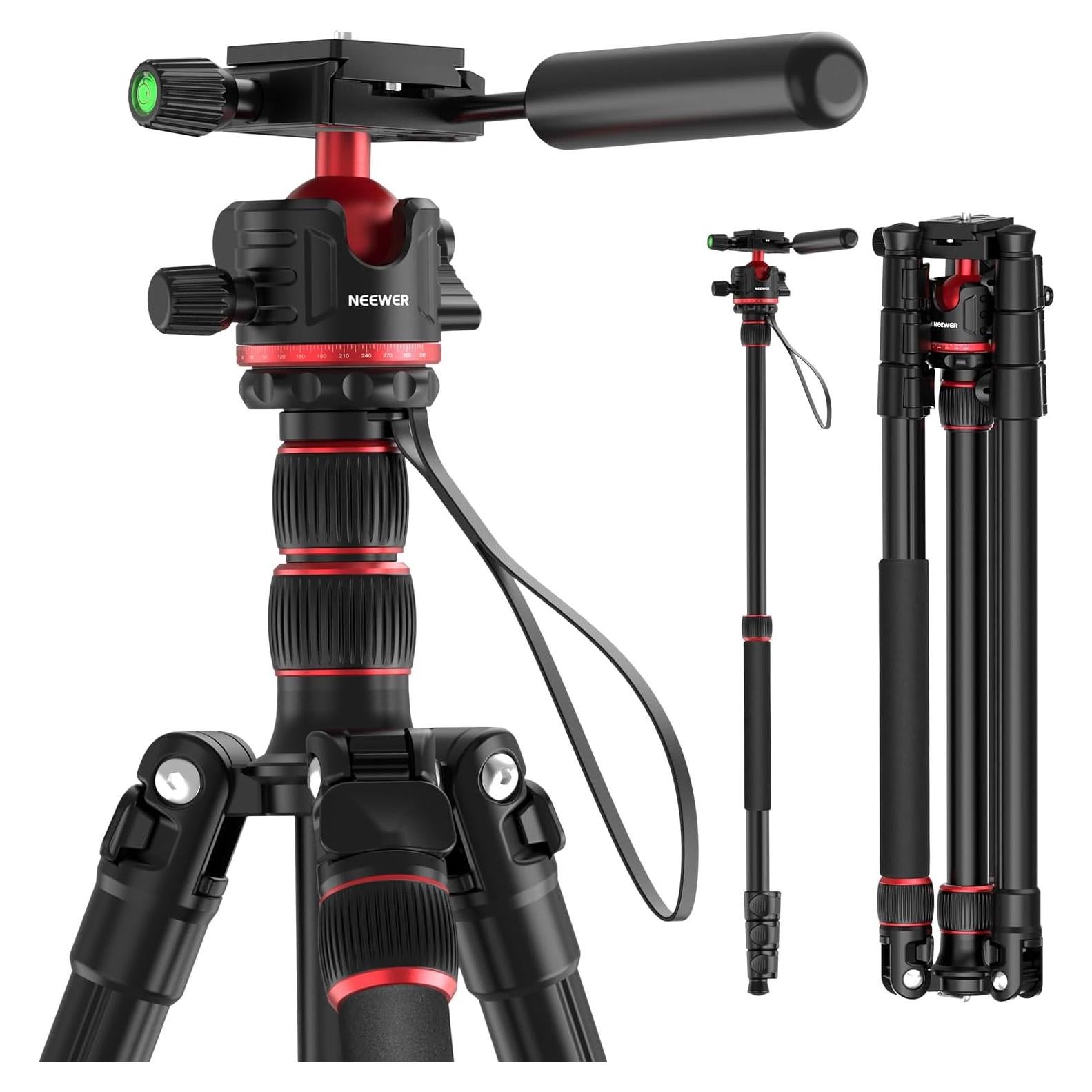 Trípode y Monopod NEEWER 77" Aluminio Ligero para DSLR