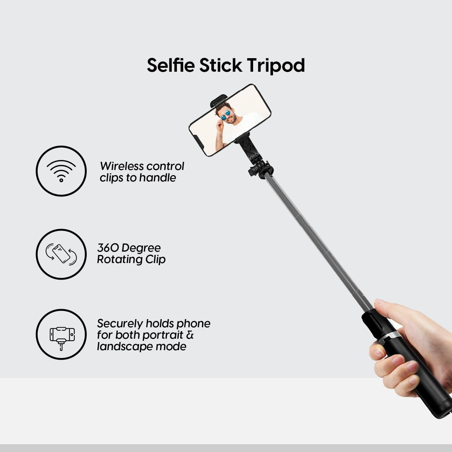 Trípode Selfie Stick TALK WORKS con Control Remoto - Compatible iPhone