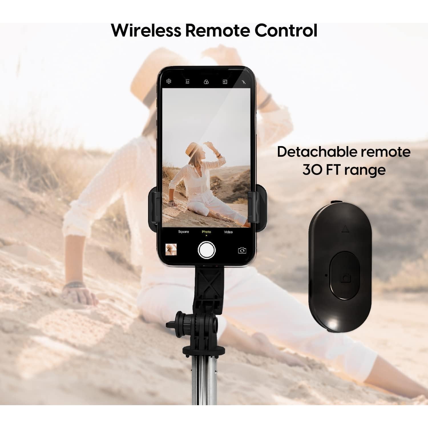 Trípode Selfie Stick TALK WORKS con Control Remoto - Compatible iPhone