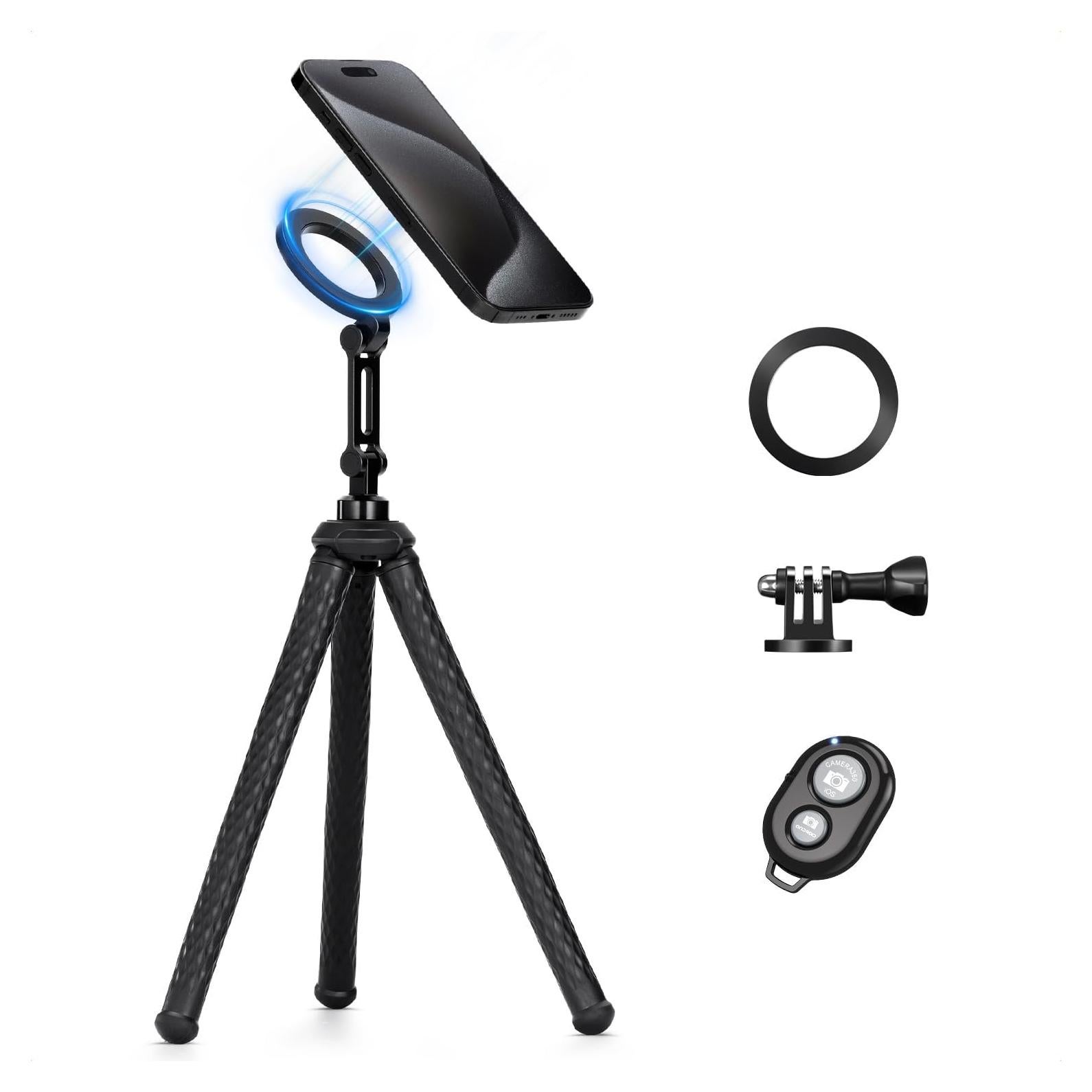 Trípode Flexible K&F Concept con Control Remoto para Teléfonos