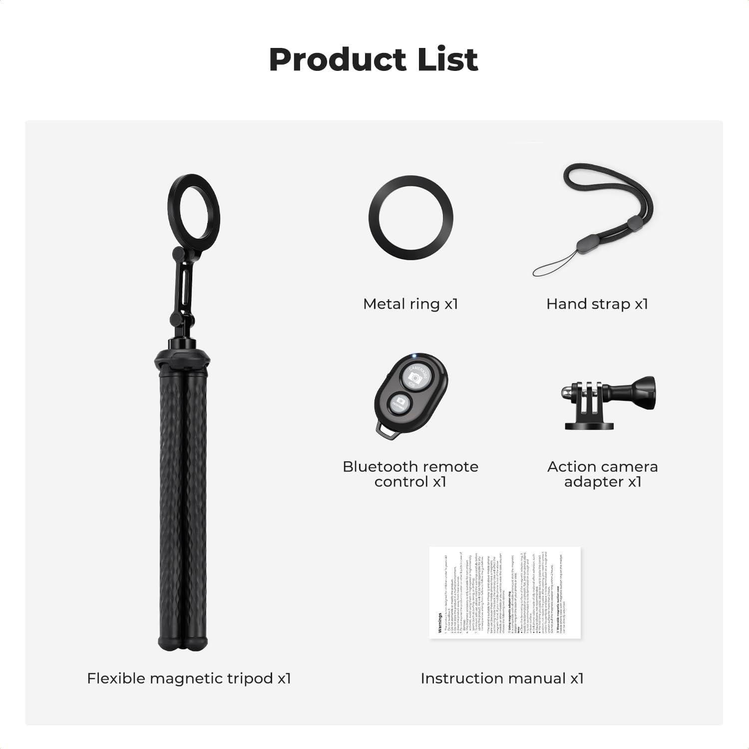 Trípode Flexible K&F Concept con Control Remoto para Teléfonos