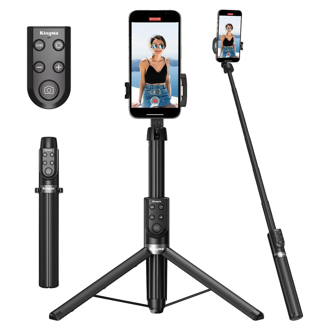 Trípode Selfie 130cm King Ma con Control Remoto para iPhone