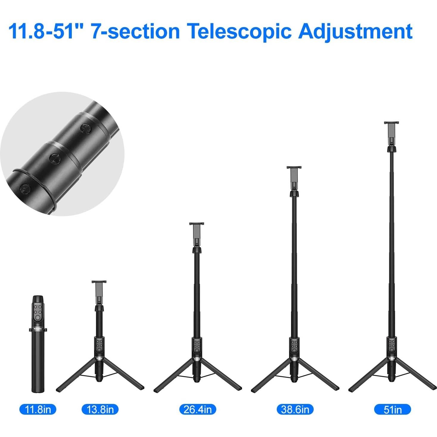 Trípode Selfie 130cm King Ma con Control Remoto para iPhone