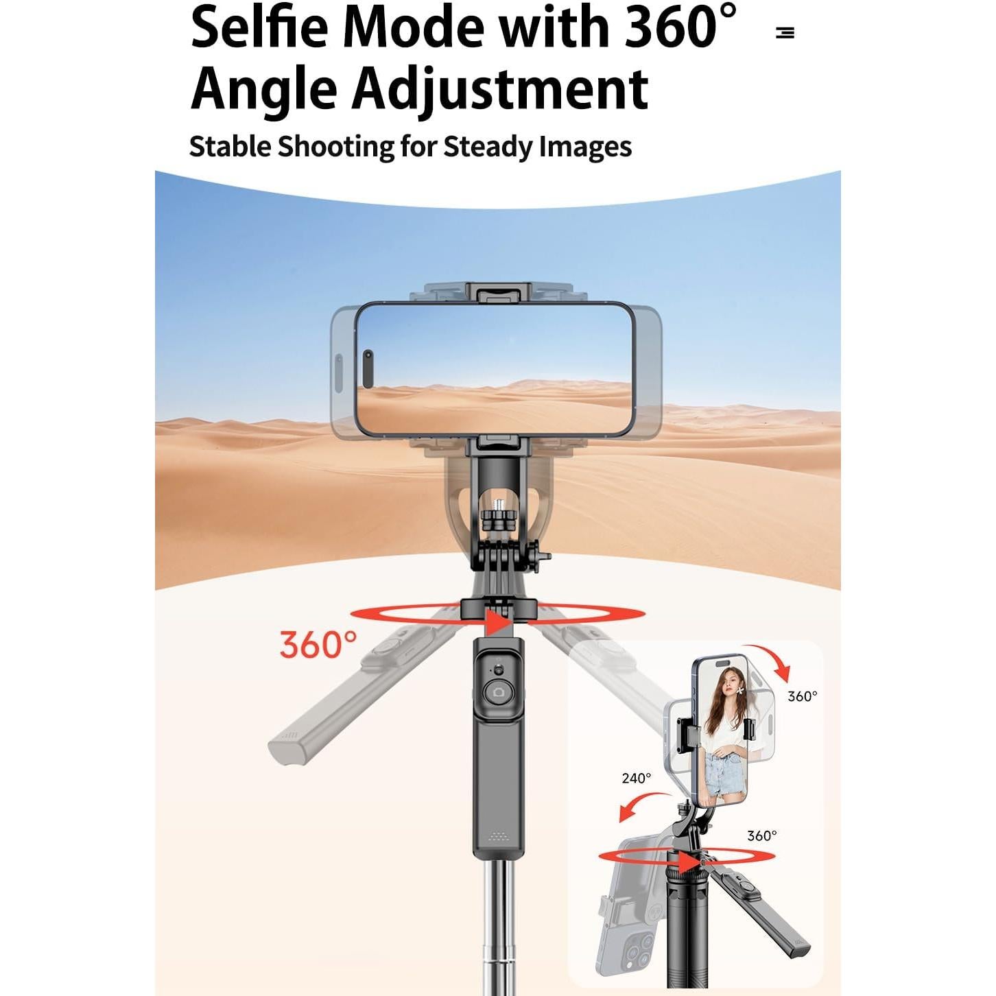 Trípode Extensible para Teléfono Meiyanshikong 71" con Control Remoto
