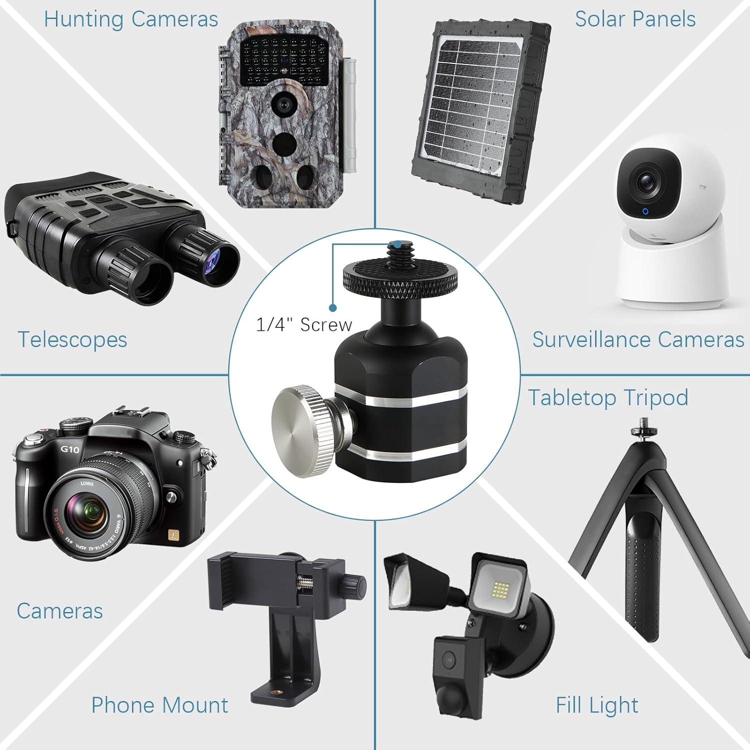 Cabezal de bola mini universal Folgtek para trípode 4.54kg