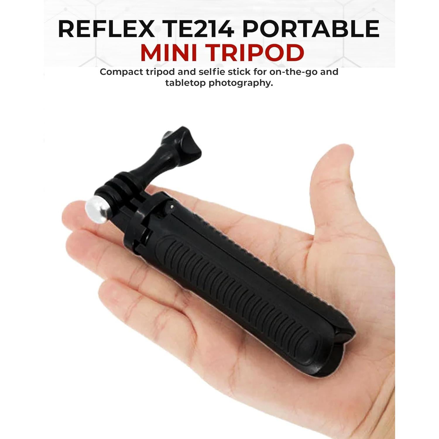 Trípode Mini Reflex Camera TLS-TE214 23cm para GoPro y Action Cams