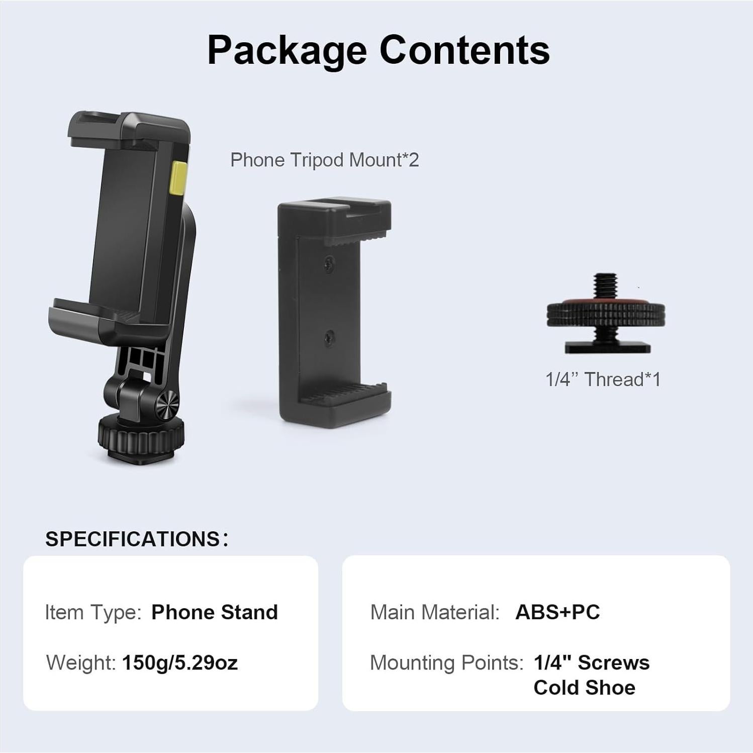 Adaptador de Montaje para Trípode Mechrig YD032 Universal 360°