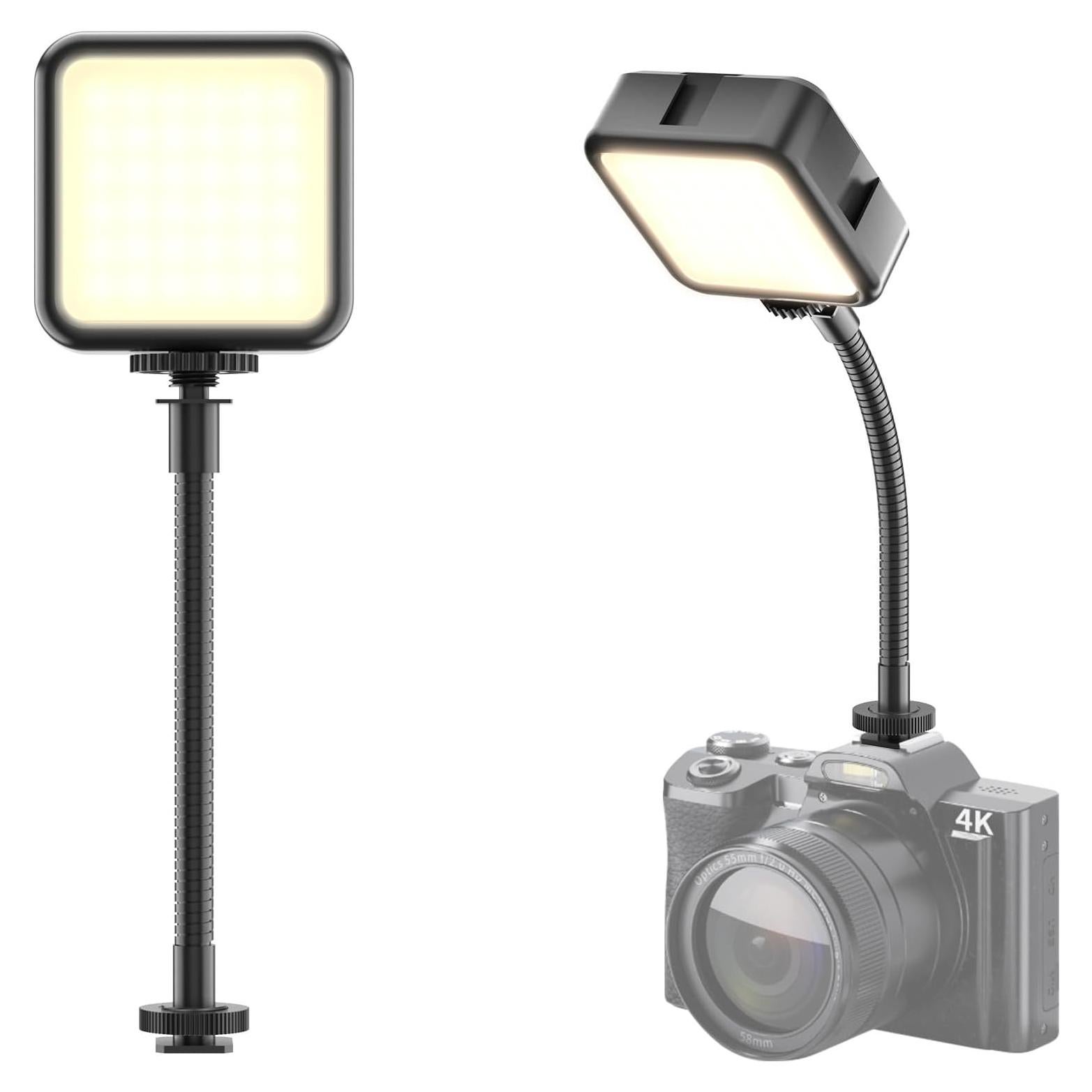 Luz de Video LED Voinap con Brazo Extensible y Batería Recargable