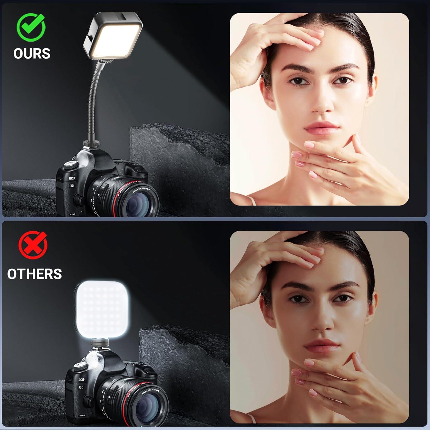 Luz de Video LED Voinap con Brazo Extensible y Batería Recargable