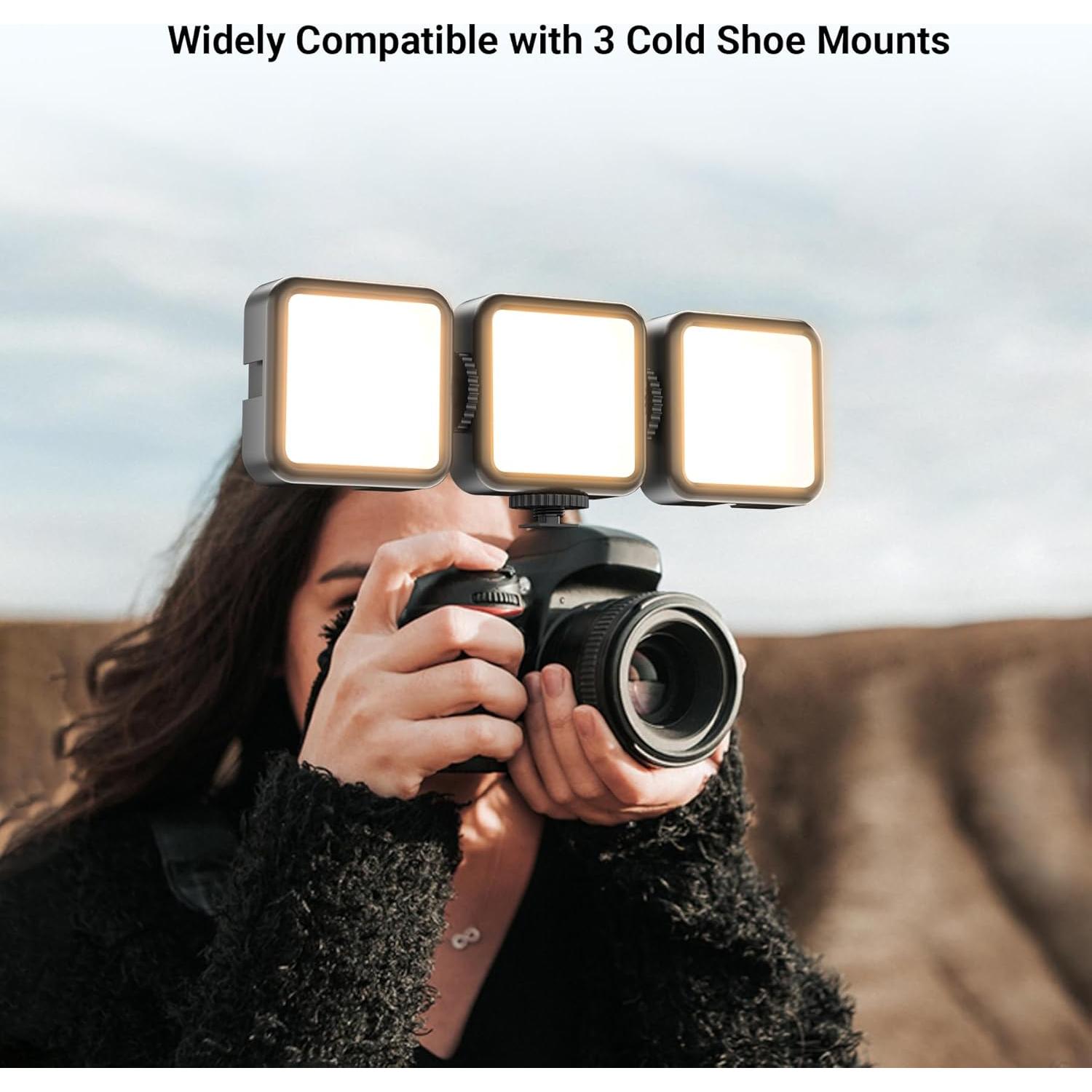 Luz de Video LED Voinap con Brazo Extensible y Batería Recargable