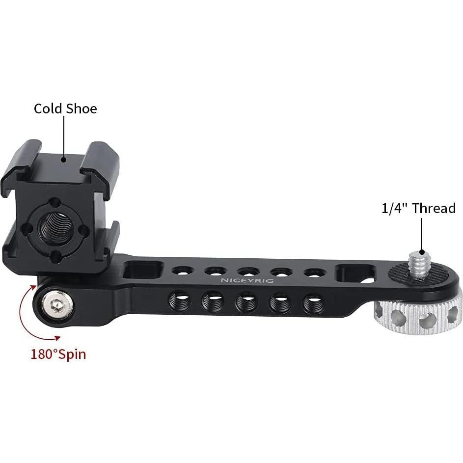 Soporte de Extensión de Zapata Fría NICEYRIG 115mm para Vlogging