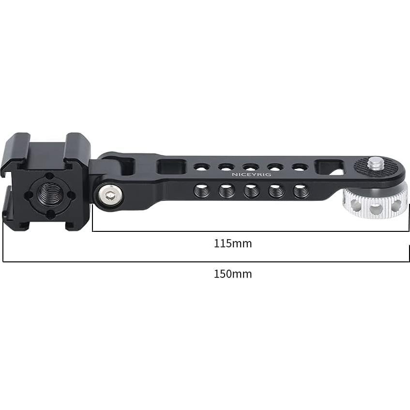 Soporte de Extensión de Zapata Fría NICEYRIG 115mm para Vlogging