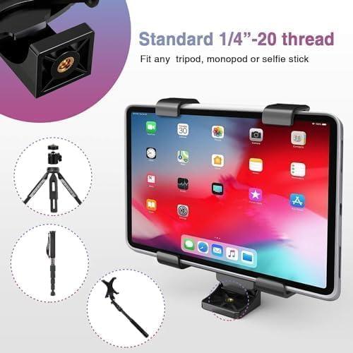 Soporte para Trípode de Tableta KLIOMAX con Cabeza de Bola 360°