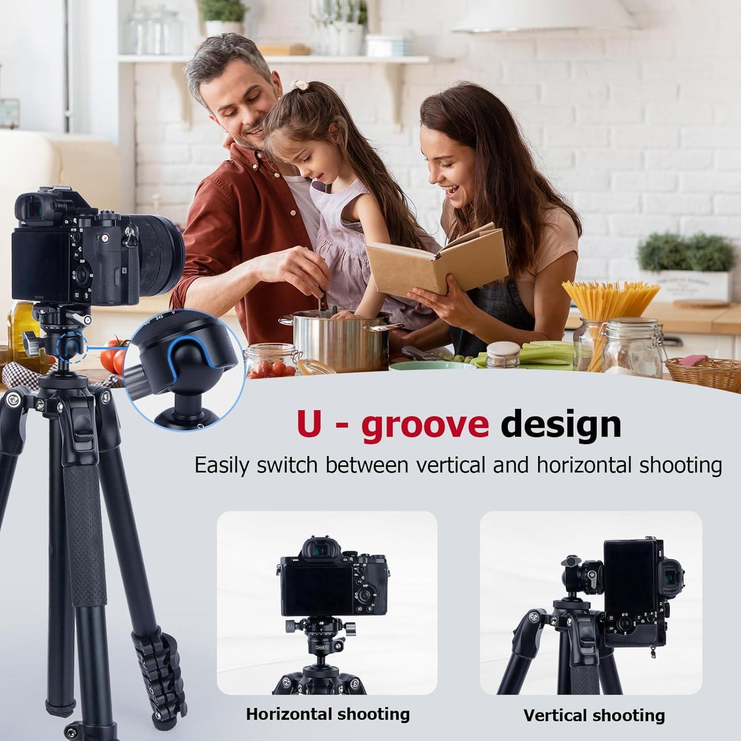 Montura de Trípode Came-TV 61038 con Cabezal Esférico 360°