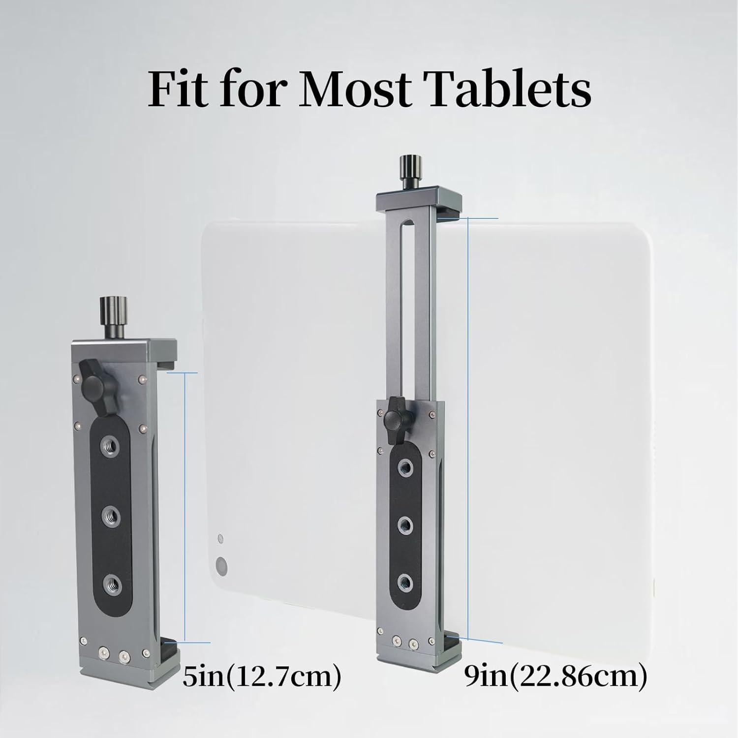 Soporte de trípode ajustable para tabletas FIFIELD Titanio 12.7-22.86cm