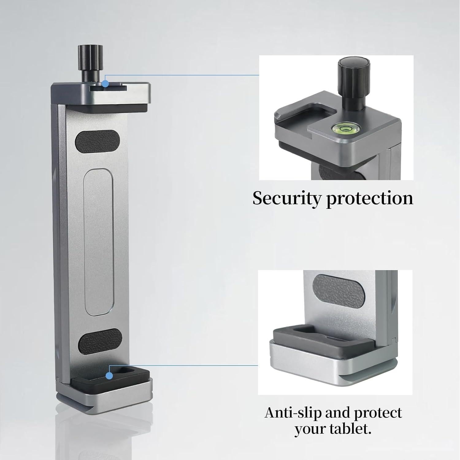 Soporte de trípode ajustable para tabletas FIFIELD Titanio 12.7-22.86cm