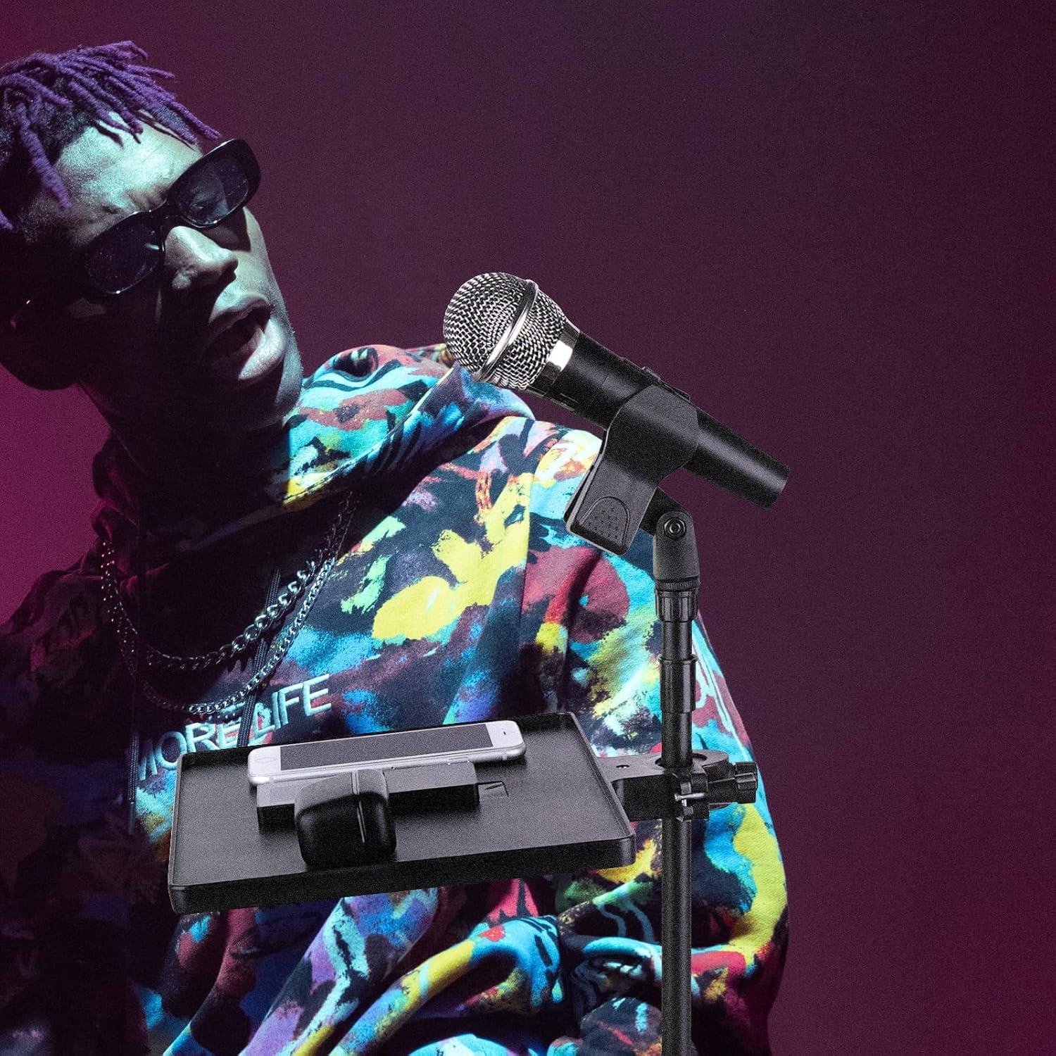 Soporte de Micrófono Geekria Ajustable Negro 20x26.3cm