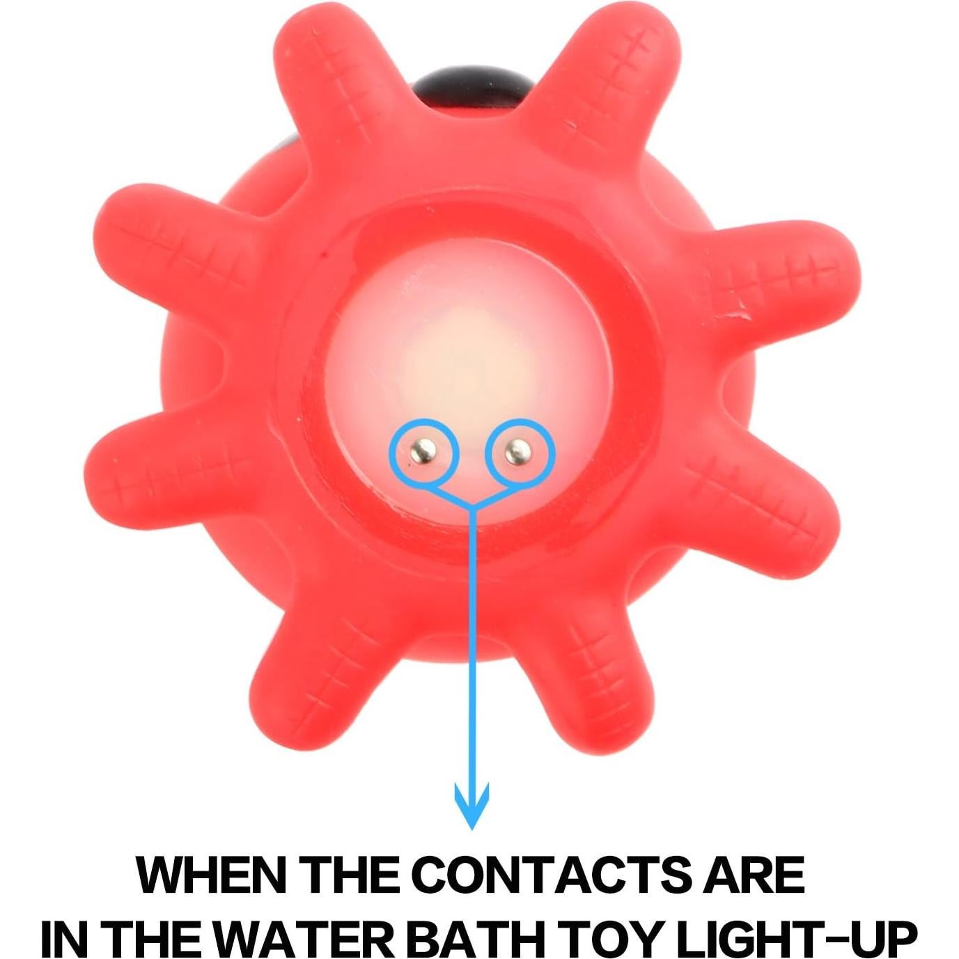 Juguetes de Baño Yeonha 4 Pack Flotantes Iluminados 8,89 cm